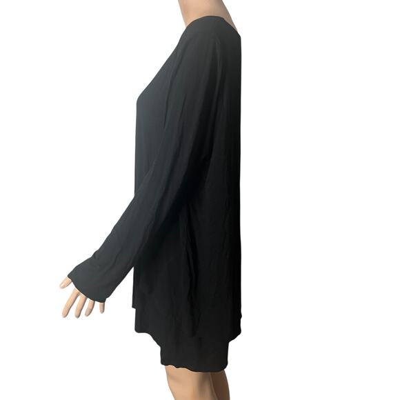 Soft Surroundings Shirt Womens 1X Black Pullover - Picture 9 of 12